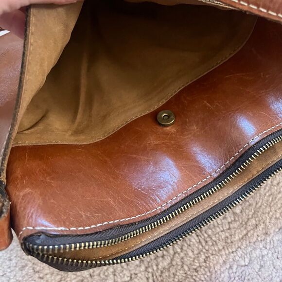 Patricia Nash Avellino Brown Leather Crossbody Bag - Picture 6 of 11